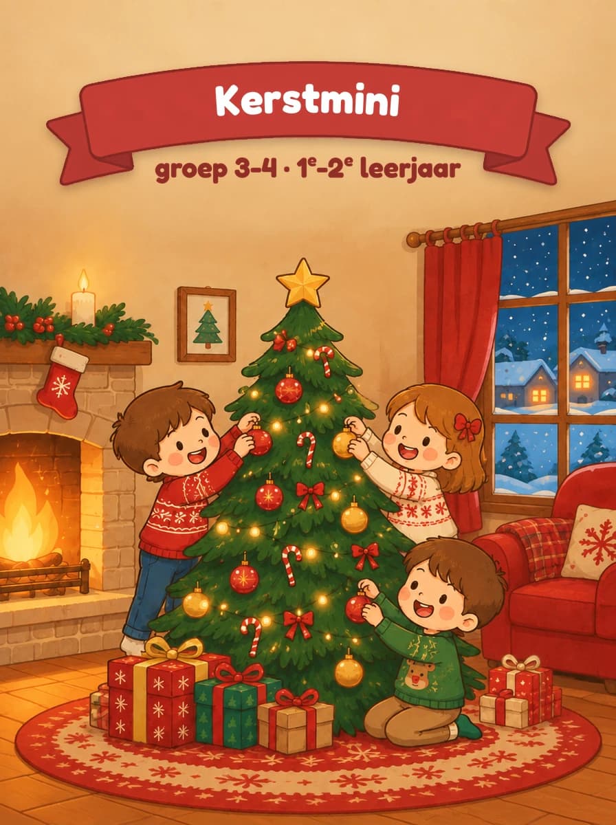 Kerstmini · groep 3-4 · 1e-2e leerjaar
